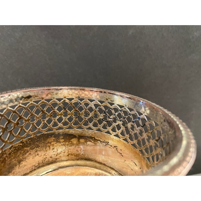 1920s 1920s English Silverplate Wine Coaster For Sale - Image 5 of 6