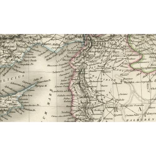 Antique Map of Syria, Egypt and the Nile Delta by Lapie, 1838 For Sale - Image 9 of 12