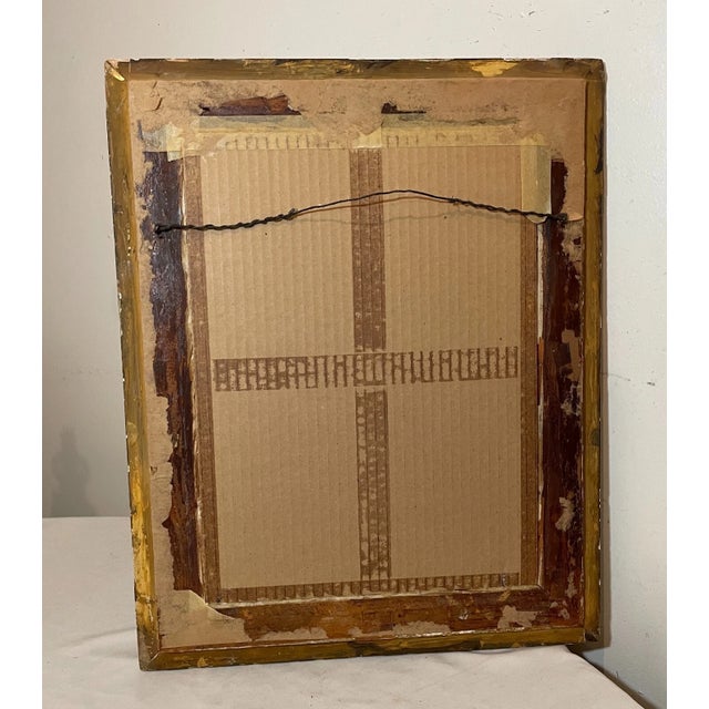 Share Antique 1800's G Guerrini Original Gouache Watercolor Poor Boy Animals Painting For Sale - Image 12 of 13