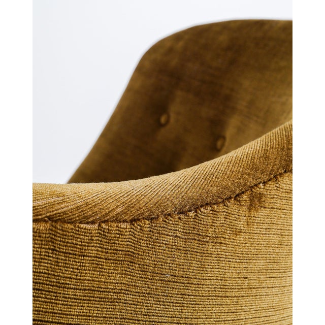 1950s Swedish Mid-Century Sculptural Thumb / Gary Armchair in Velvet by Arne Norell, 1950s For Sale - Image 5 of 7