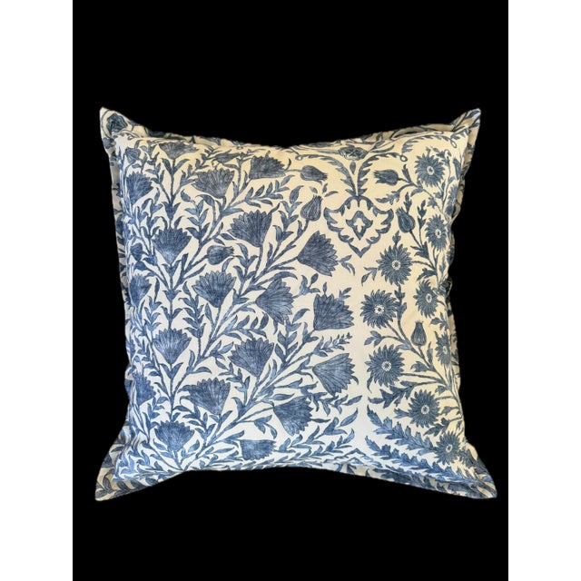 Lee Jofa Lee Jofa, Sameera Blue & White Fabric Pillows- Set of 3 For Sale - Image 4 of 5