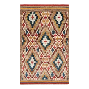 Rug & Kilim’s Moroccan Style Rug With Diamond Geometric Patterns
