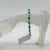 Modern Emerald Marquise and White Round Diamond Bracelet in 18k White Gold For Sale - Image 3 of 6