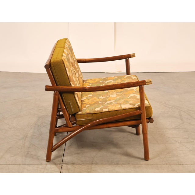 Vogue Coastal Vintage Rattan Bamboo Loveseat For Sale - Image 16 of 18