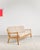 Dimensions: approx. 182 × 80 × 75 × 43 cm (width × height × depth × seat height) Original three-seater sofa from the...
