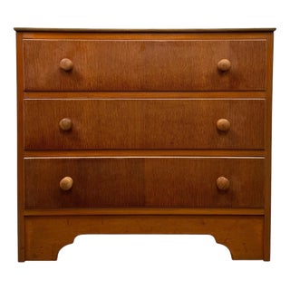 Mid-Century English Oak Bedroom Chest For Sale