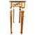 1950 Italian Florentine Neoclassical Gilt & Cream Small Console Table For Sale In San Diego - Image 6 of 15