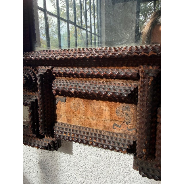 Antique Tramp Art Mirror, 1890s For Sale - Image 18 of 18