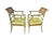 Traditional 19th Century English Regency Painted and Giltwood Armchairs For Sale - Image 3 of 9