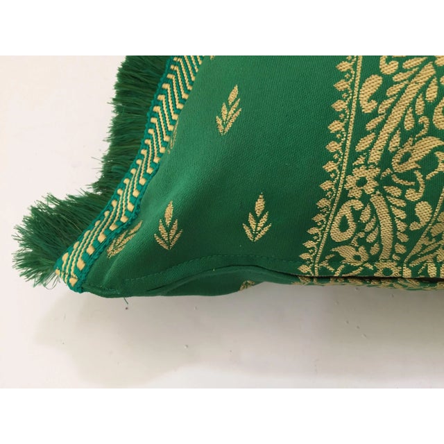 Large Moroccan Green Throw Pillows a Pair Chairish