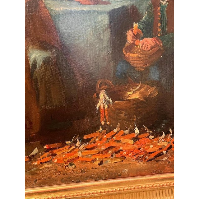 Andor G. Horvath, Figures, 1890s, Oil on Canvas, Framed For Sale - Image 4 of 10