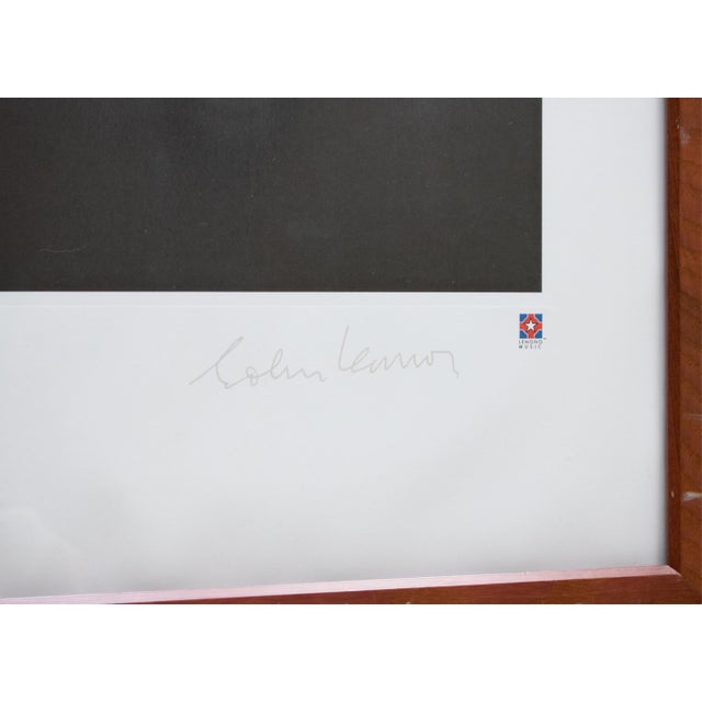 Charcoal 1995 the Estate of John Lennon and Yoko Ono Poster, Signed and Numbered 111/2500 For Sale - Image 8 of 15