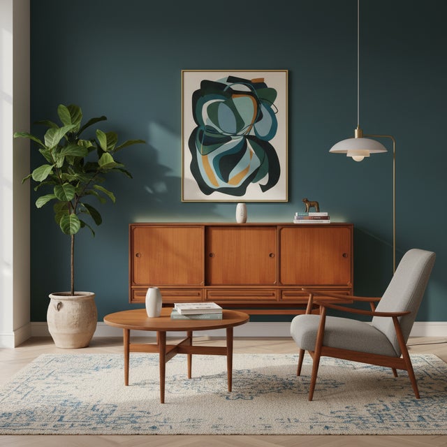 Danish Sideboard in Teak and Walnut with Sliding Doors, 1960s For Sale - Image 12 of 18