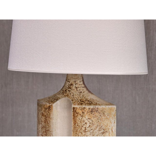 1960s Large Ceramic Table Lamp by Haico Nietzsche for Søholm Stoneware, Denmark, 1960s For Sale - Image 5 of 14