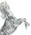 Italian 1980s Clear Murano Glass Horse Sculpture by Arnaldo Zanella For Sale - Image 3 of 7