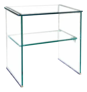 Italian Crystal Console from Fontana Arte, 1973