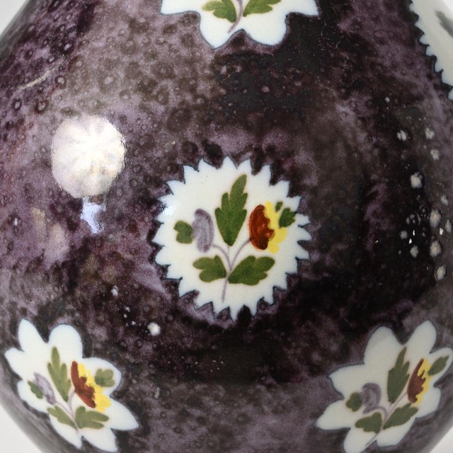 Antique Manganese Ceramic Jug from Boch Freres Keramis, 1800s For Sale - Image 13 of 15