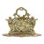 Midcentury Brass Filagree Letter Rack For Sale