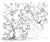 Silver Leaf Hand-Painted Chinoiserie Mural | Birds, Blossoms & Bamboo | 3-Panel Wallpaper For Sale