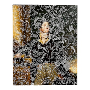 Brian Kenny, Mixed Media Large Pop Art Painting Drawing Brian Kenny Nyc Street Art 2015