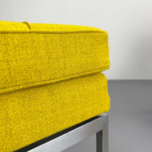 Vintage Yellow Minimalist Lounge Chairs by Florence Knoll for Knoll International, 1960s, Set of 2 For Sale - Image 13 of 15