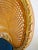 1940s French Louis XVI Style Fauteuil Chair Giltwood Frame Cane Oval Back Blue Fabric For Sale - Image 14 of 15