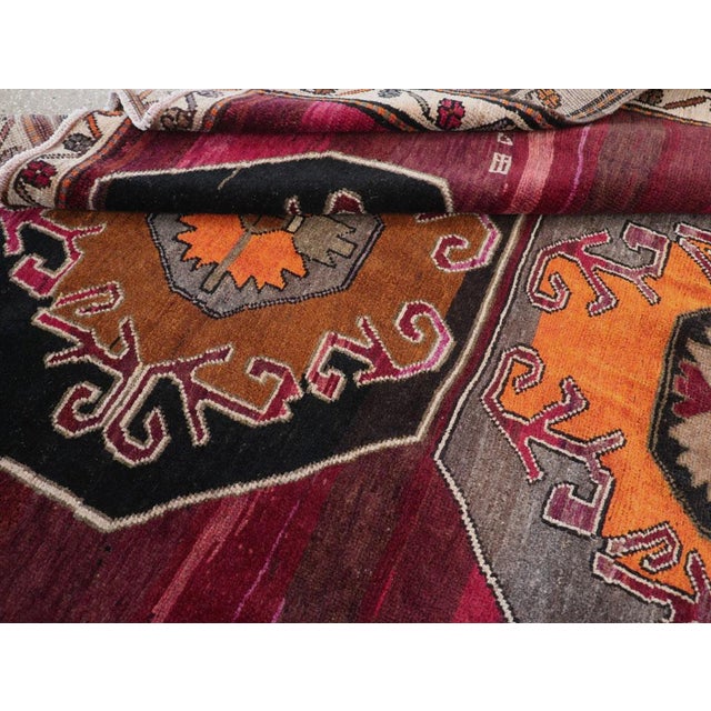 Red Galerie Shabab Collection Mid-20th Century Turkish Anatolian Tribal Carpet For Sale - Image 8 of 8
