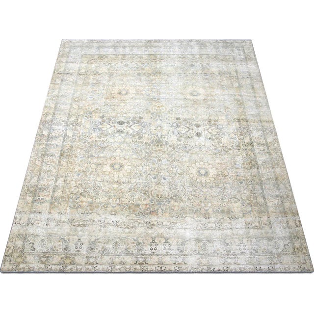 1940s 1940s Persian Kerman Rug For Sale - Image 5 of 6