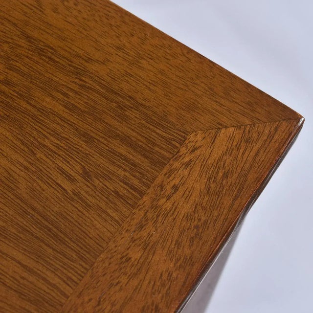 Renzo Rutili Style Fretwork 40 Inch Credenza Tv Stand Console Record Cabinet For Sale - Image 11 of 12