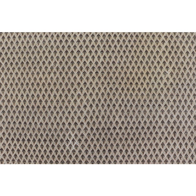 Textile Minimalist Design Vintage Persian Tabriz Rug With Muted Brown and Cream Tones 7'9 X 10'7 For Sale - Image 7 of 12