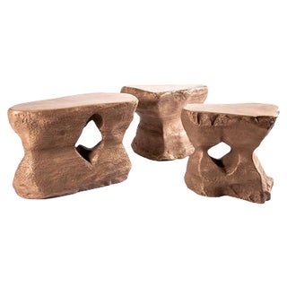 Coffee Table in Bronze by Studio Superego, Set of 3 For Sale
