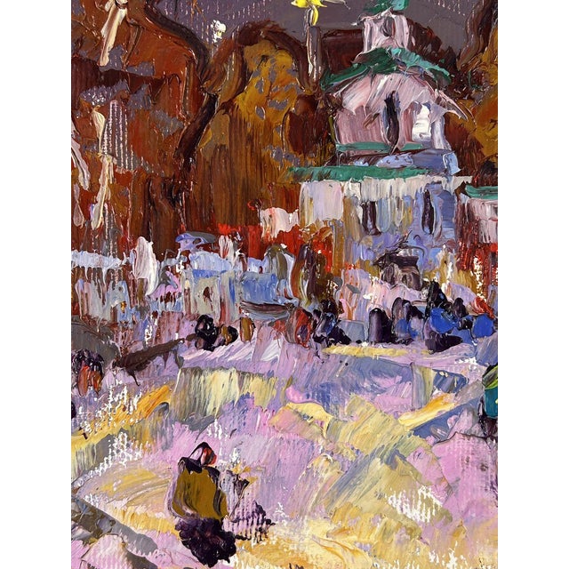 Oil Painting Evening Arrival at Church Oleksiy Ivanyuk For Sale - Image 4 of 11