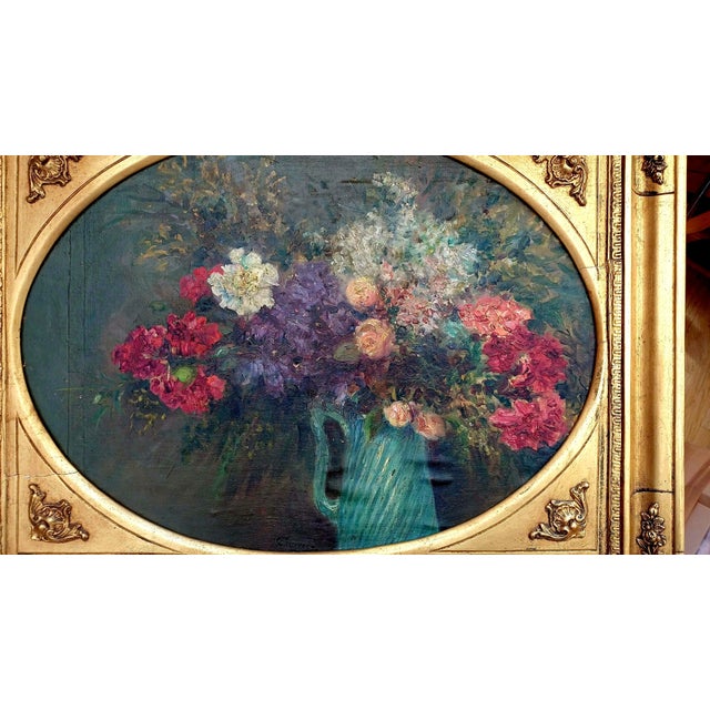 R. Fossataro, Flower Vase, Early 1900s, Oil on Canvas, Framed For Sale - Image 15 of 15
