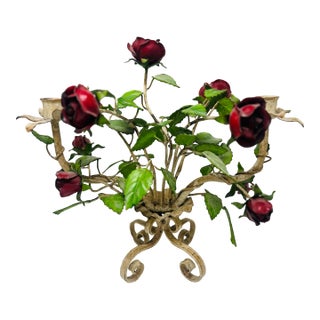 Vintage Tole Candelabra For Sale
