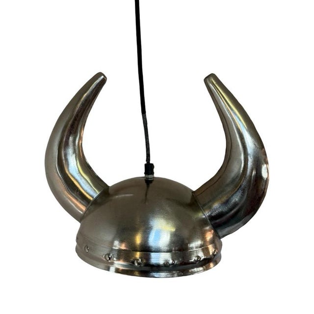 Model Viking Pendant Lamp with Helmet Shaped Ceiling Lamp from Kare Design For Sale - Image 4 of 8