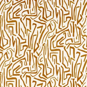 Harlequin Melodic Fabric in French Ochre/Paper Lantern