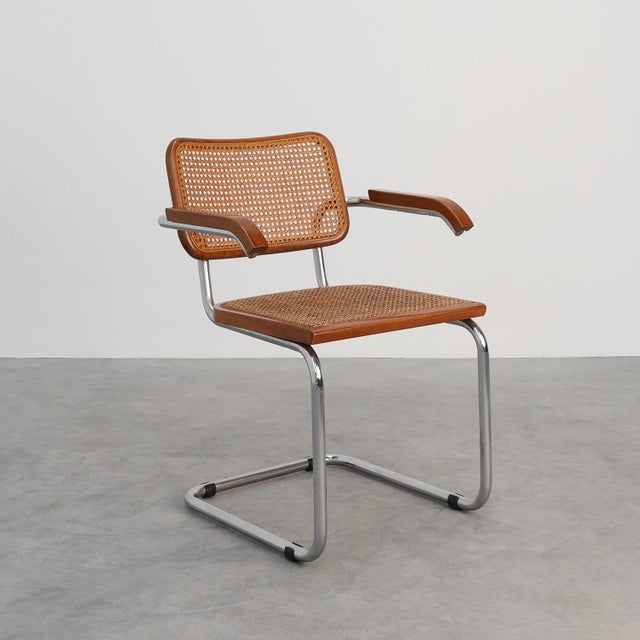 Bauhaus Armchair in tubular Steel, Wood and Rattan, 1920 For Sale - Image 18 of 18