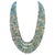 1000 Carat Natural Fine Aquamarine Bead Necklace, Four Strand in Metal Clasp For Sale - Image 15 of 18