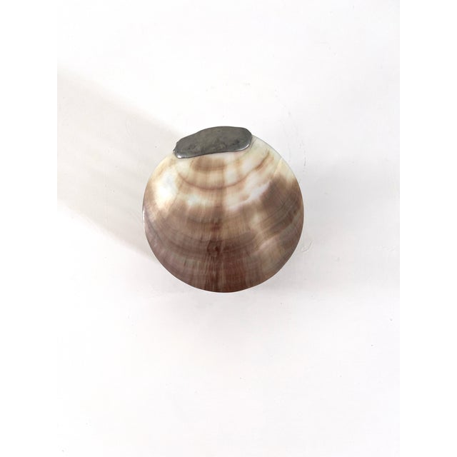 Hand Crafted Seeded Glass and Shell Box For Sale In Houston - Image 6 of 11