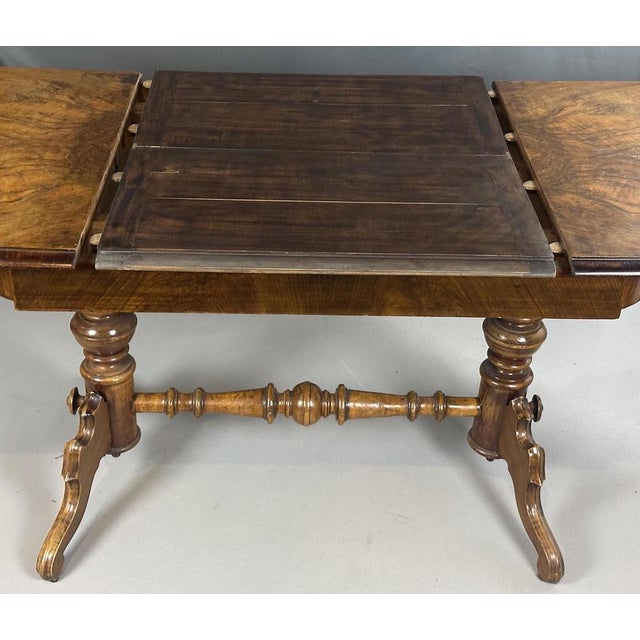 Antique Walnut Dining Table, 1880s For Sale - Image 9 of 12