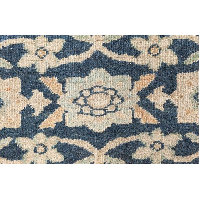 1920s Persian Meshad Botanic, Beige, Brown and Black Handwoven Wool Rug For Sale - Image 4 of 8
