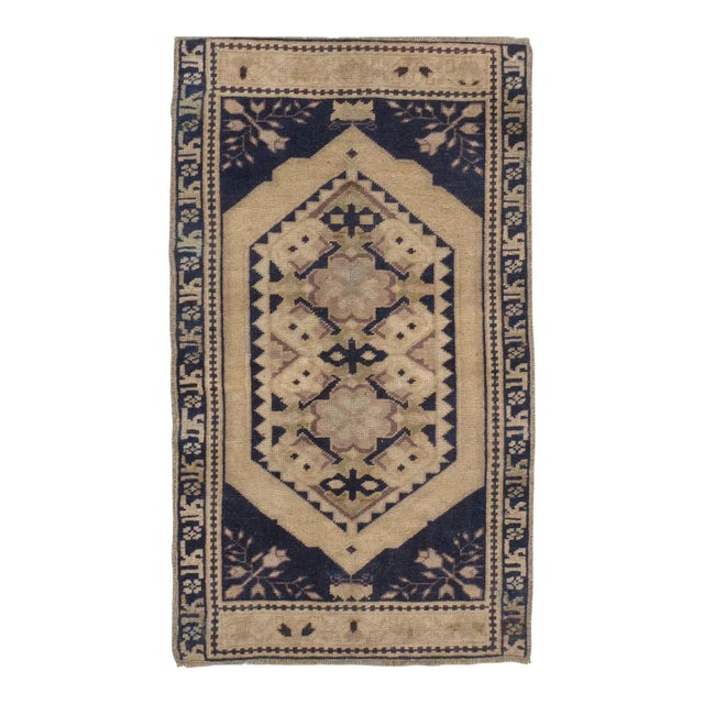 A Vintage Turkish Yastik Rug 1'9 X 3' For Sale