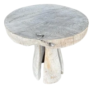 Andrianna Shamaris St. Barts Teak Wood Side Table