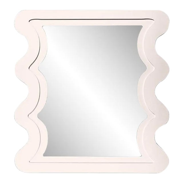 Fleur Home Carnival Mystic Rectangle Mirror in Frosted Petal, 30x40 For Sale