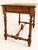 Magnificent louis xiii style solid walnut writing desk, dating from the 19th century. its four turned baluster legs with...