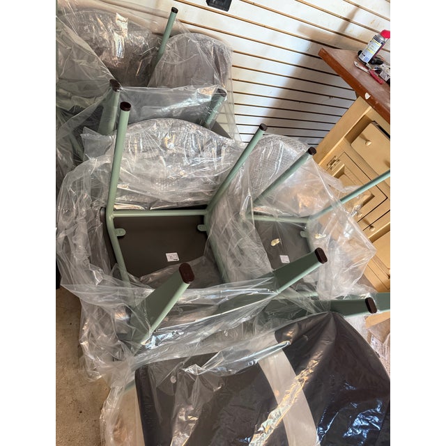 Jean Prouvé Vitra Standard Sp Chairs Set of 8 Jean Prouvé New Open Box Made in Germany Authe For Sale - Image 4 of 4