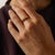 Mid 20th Century Cartier Vintage 0.50 Carat Diamond 18k Tricolor Gold Engagement Ring, Size 5.5 For Sale - Image 5 of 6
