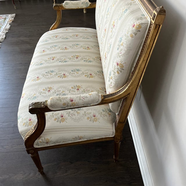 French Antique 5-Piece Salon Set For Sale - Image 4 of 9