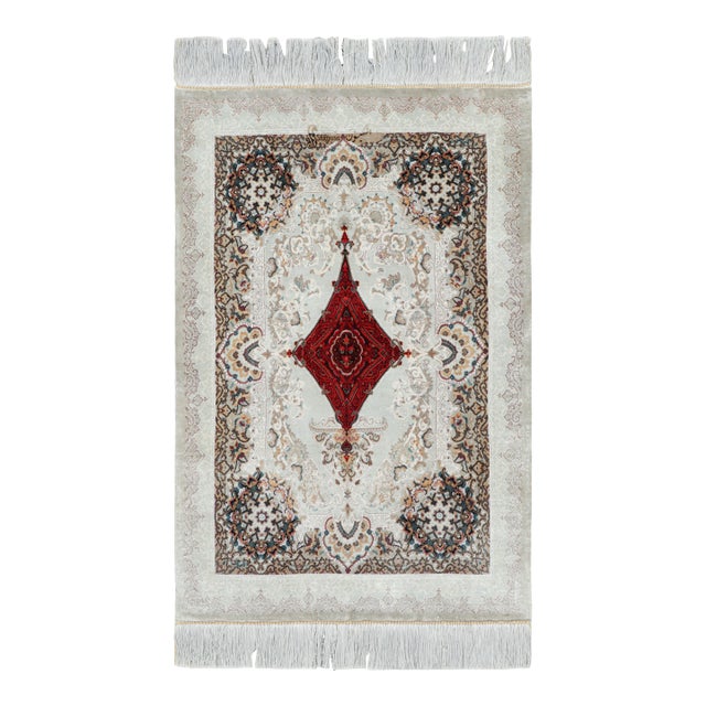 Rug & Kilim’s Modern Classics Rug With Red Medallion For Sale