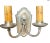 1920s Pair Brass With Silver Plate Finish Wall Sconces, Circa 1920 For Sale - Image 5 of 8